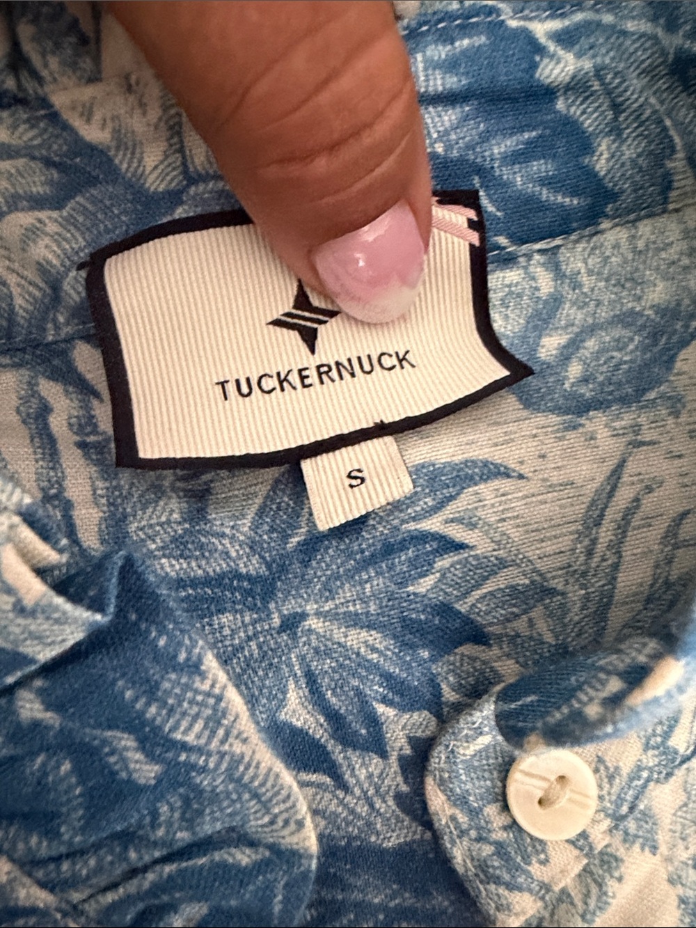 Hyacinth House Tuckernuck Misty Blue Toile Tegan Popover.  Sz Small - Picture 12 of 15